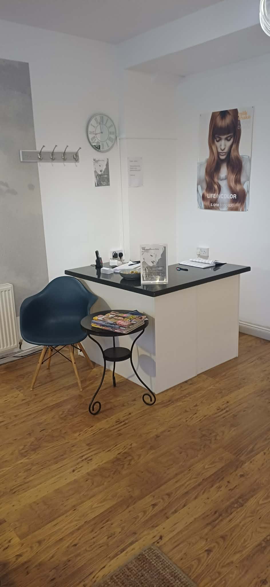 Welcoming reception area with seating